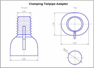 Clamping Tailpipe Adapter